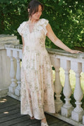 Messina Blumenfeldkleid | Off White