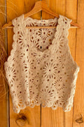 Häkeltop J259 | Beige